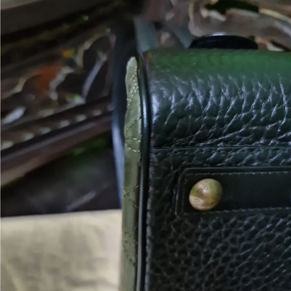 Louis Vuitton Vienna Clara Monogram Quilted Leather Olive Green and Black Bag